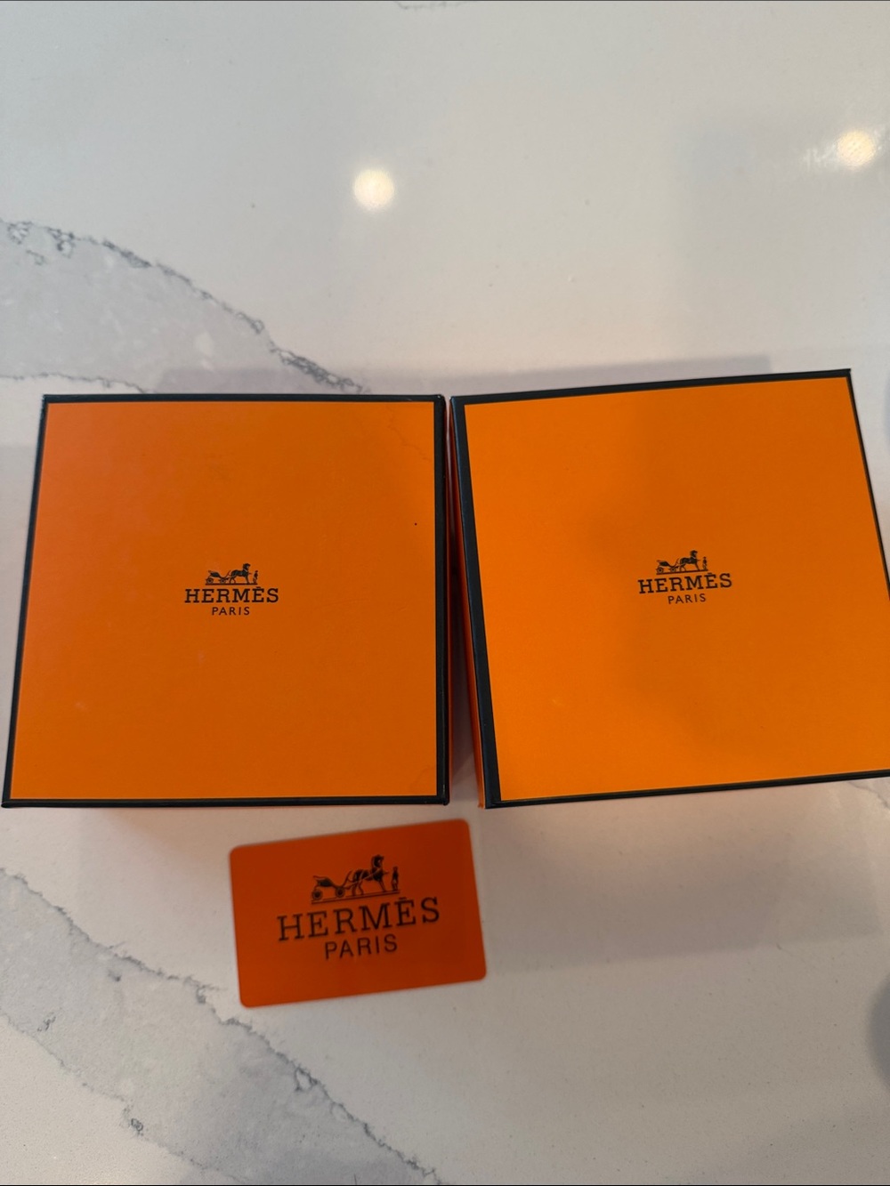 Hermès Bright Orange Logo Gift Boxes